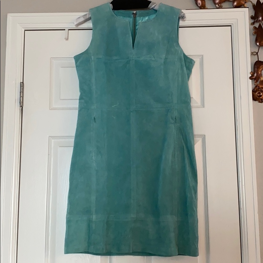 G by Giuliana Rancic Light Mint Suede-like Dress